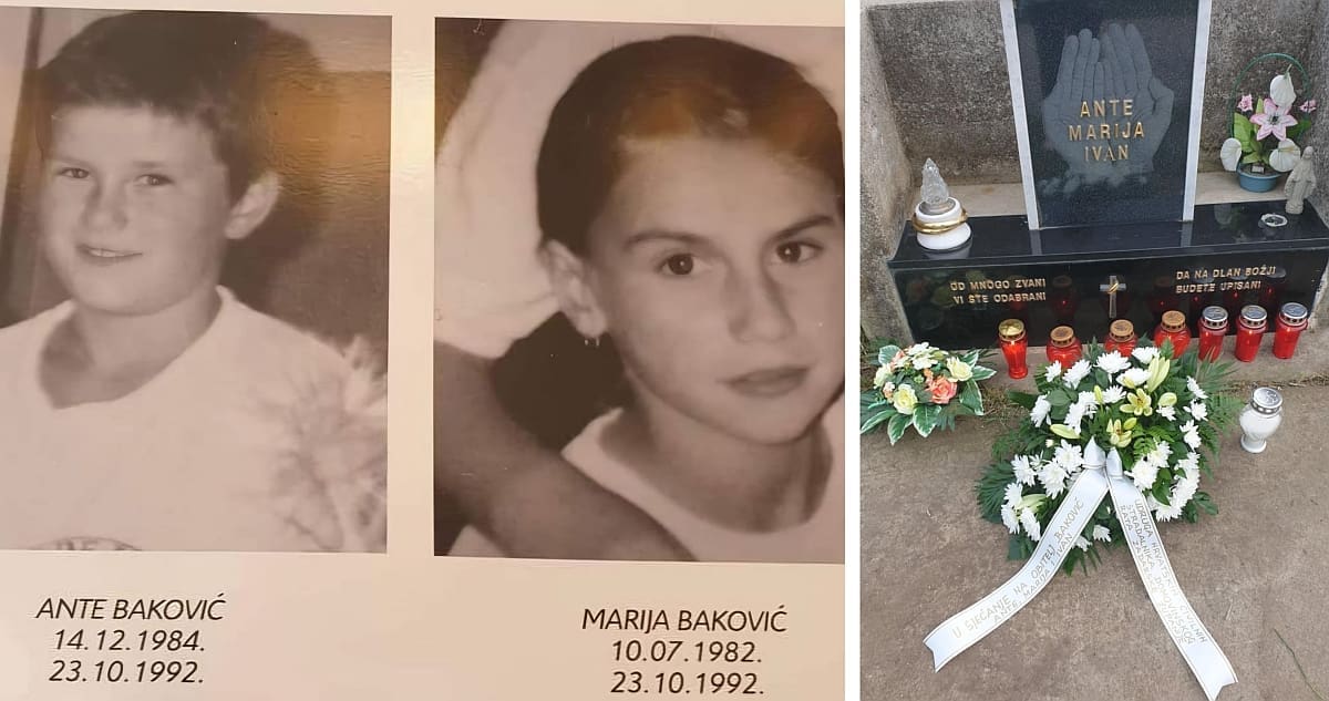 Strašan zločin bez kazne: Obljetnica pogibije obitelji Baković, zvjerski ubijeni djevojčica Marija, dječak Ante i njihov otac Ivan