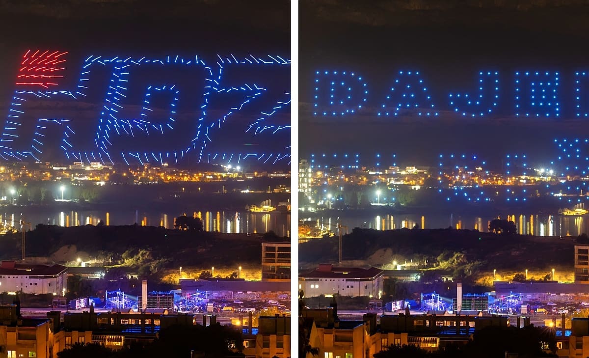 Dron spektakl na Kopilici, 400 mini letjelica iznad Šute ispisalo poznati stih hita grupe Dalmatino