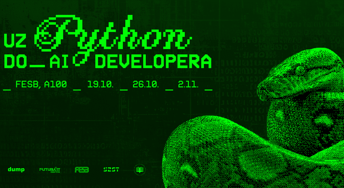 Uz Python do AI developera: DUMP organizira besplatna predavanja o progamiranju umjetne inteligencije