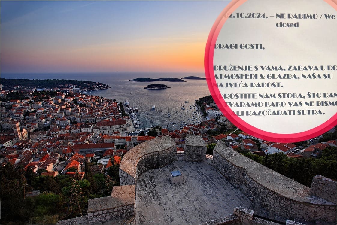 ŠOK ZA HVARANE Sutra, na Dan grada, ugostiteljski objekti će prosvjedovat - zatvaranjem vrata