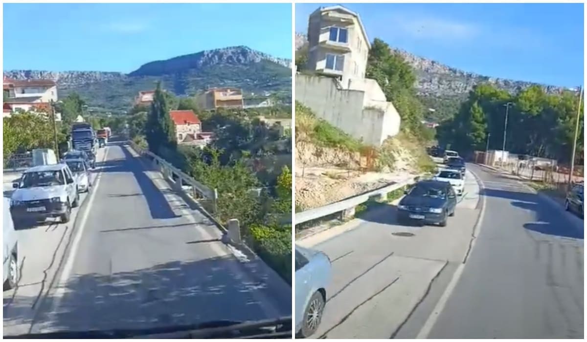 VIDEO Kaos na staroj kliškoj cesti, gužva je ogromna