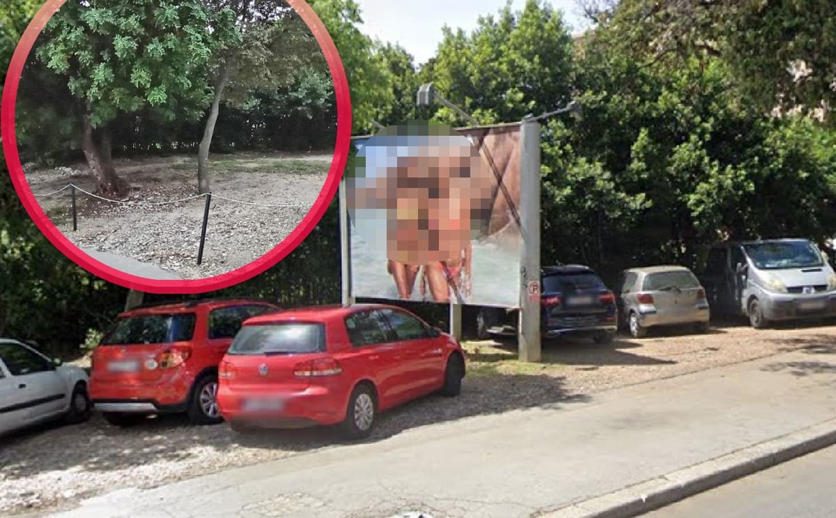 Prvo "odletio" auto, onda i ilegalni pano kraj Marjanskog tunela: "A šta je sa zelenom travnatom površinom?"