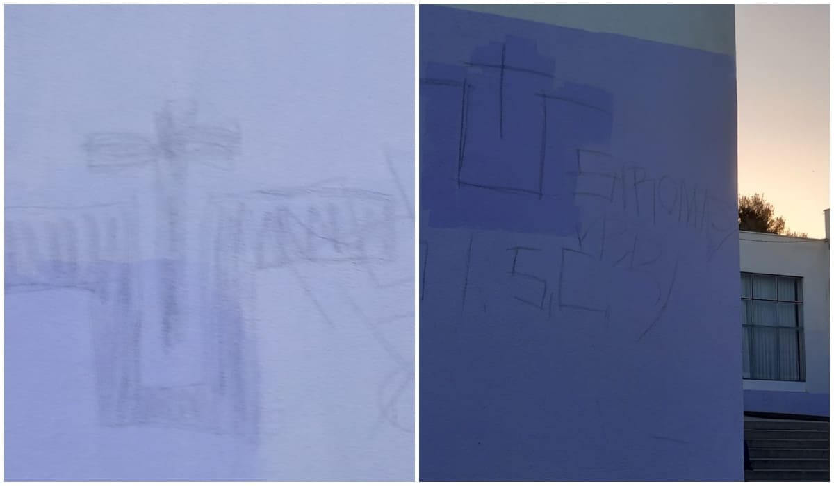 FOTO Kukasti križevi i ustaška simbolika: Škola na Plokitama osvanula išarana