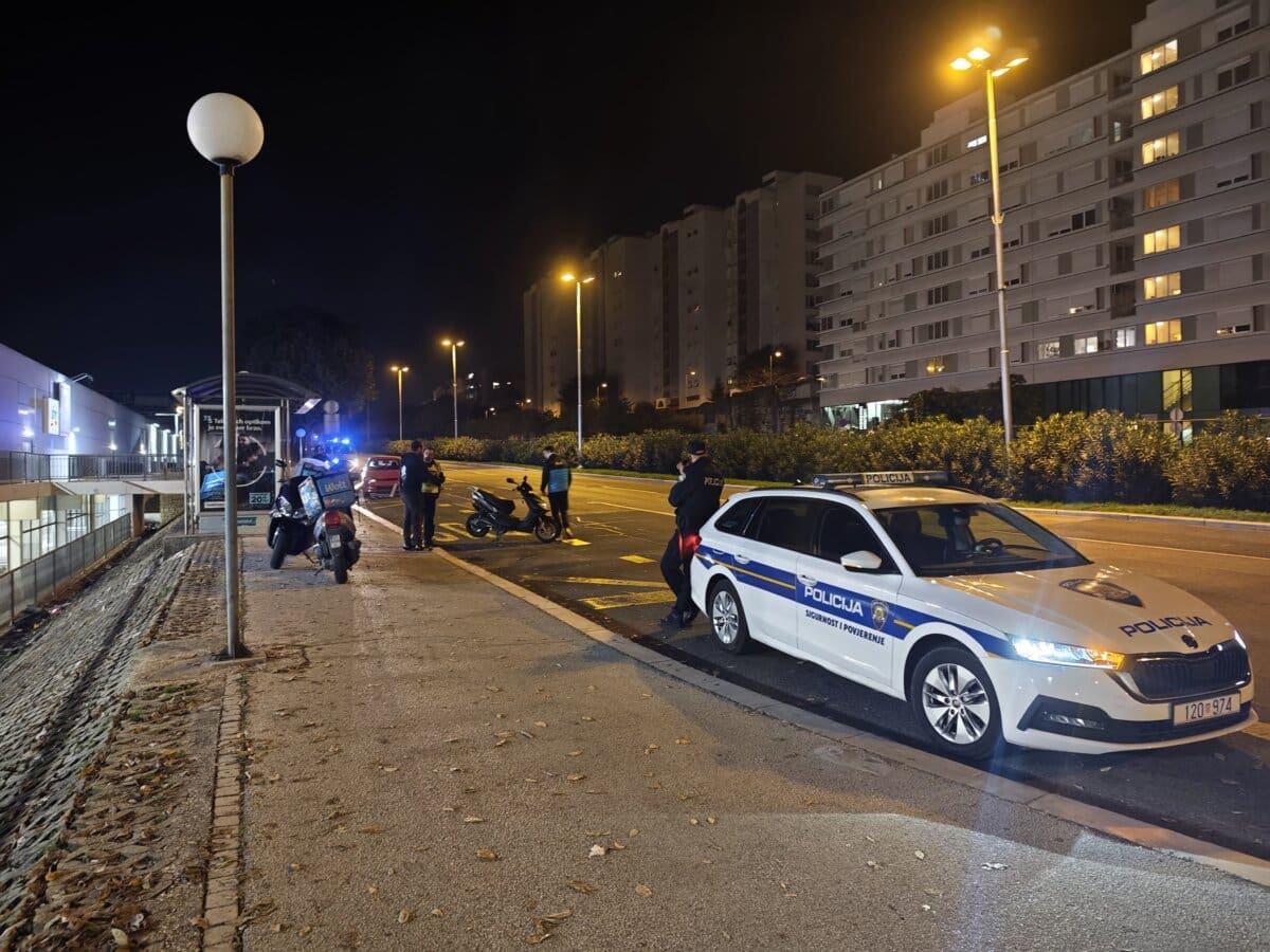 Sudar auta i motora kod Kauflanda