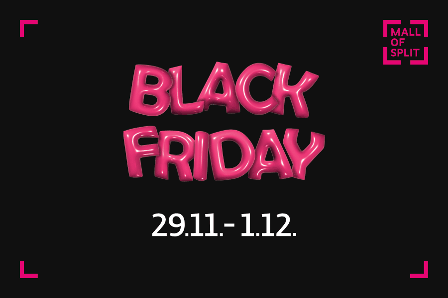 MALL OF SPLIT nudi najveće Black Friday popuste cijelog vikenda!