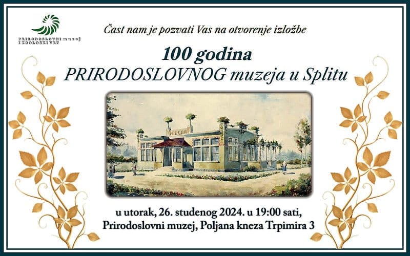 Svečano otvorenje izložbe "100 godina Prirodoslovnog muzeja u Splitu"