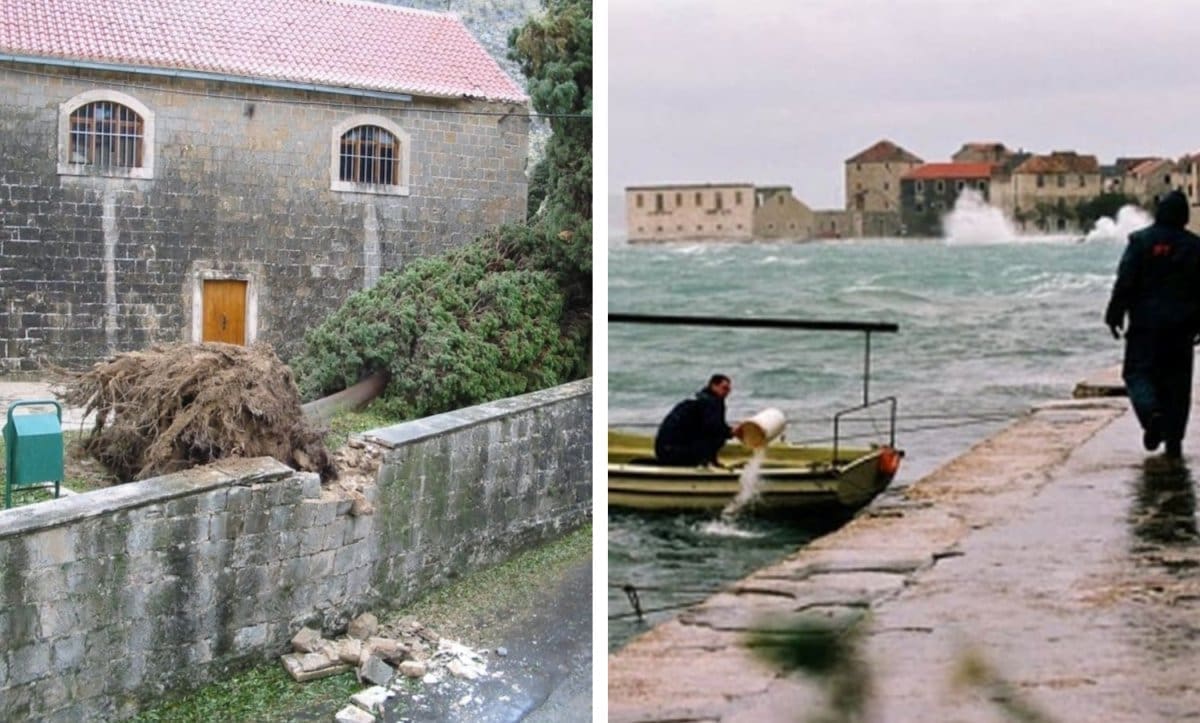 Prije točno 20 godina dogodila se "meteorološka bomba": Ciklona Dorothy je paralizirala Dalmaciju, snijeg je padao do mora, rušena su stoljetna stabla