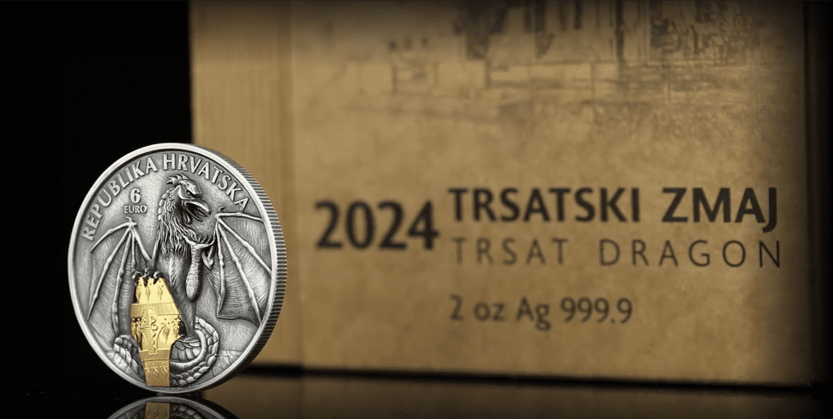 Hrvatska kovnica novca predstavlja nastavak serije numizmatičkog izdanja "Trsatski zmaj"