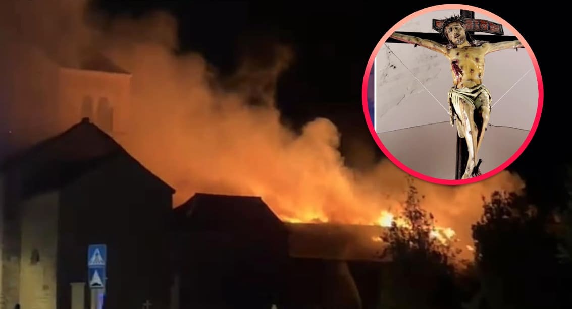 Franjevac: "Posvećene hostije su spašene, ljudi su na sigurnom. Pomolite se da crkva što manje strada"