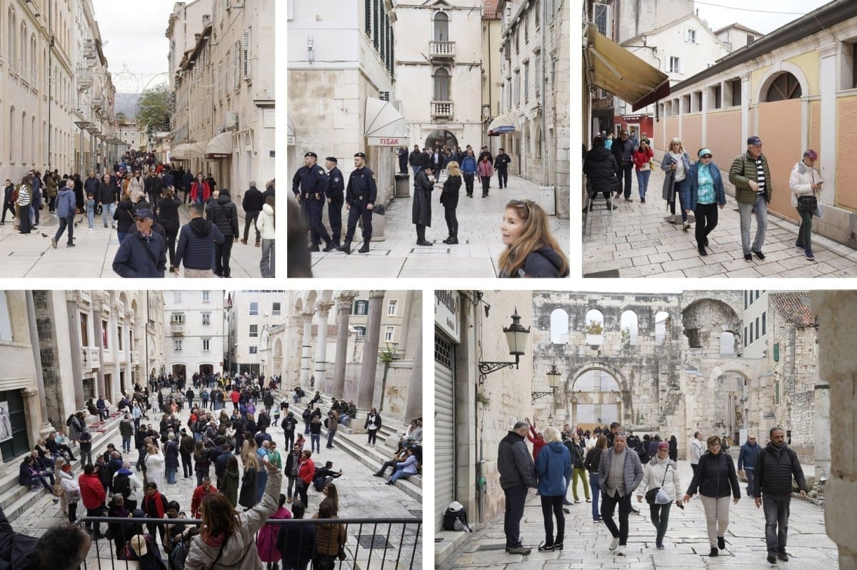 Unatoč tužnoj obljetnici, Split živi. Centar grada ispunjen turistima i navijačima