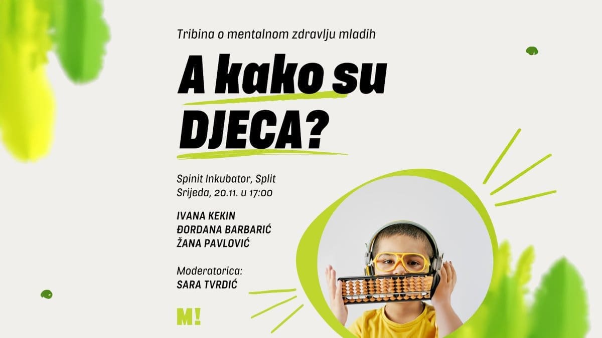 Split domaćin tribine „Kako su djeca?“: Mentalno zdravlje mladih pod lupom