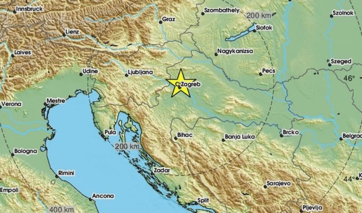 Noćas se dogodio potres u Zagrebu