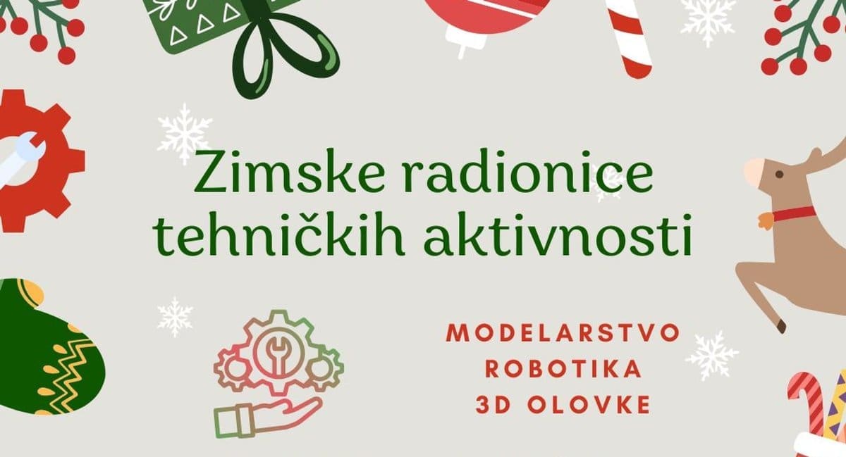 Zajednica tehničke kulture Grada Splita tijekom prvog dijela zimskih školskih praznika organizira radionice tehničkih aktivnosti s božićnom tematikom