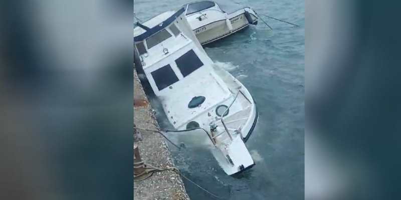 Nevrijeme potopilo brod na otoku dok je vlasnik u Zagrebu: "Veže brod sa špigetun i evo šta se desilo"