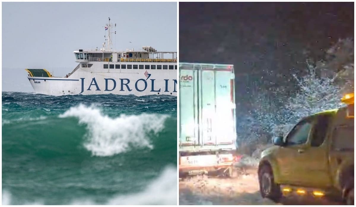 Kaos u prometu: Nesreća na Jadranskoj magistrali, u prekidu katamaranske i trajektne linije