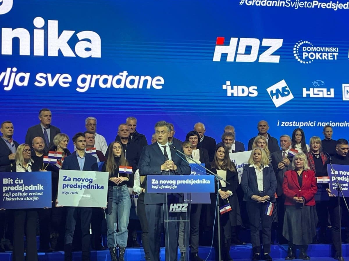 ZAVRŠNI SKUP DRAGANA PRIMORCA Plenković: "Milanović nije napravio ništa za Hrvatsku, nema ni programa za idućih 5 godina"