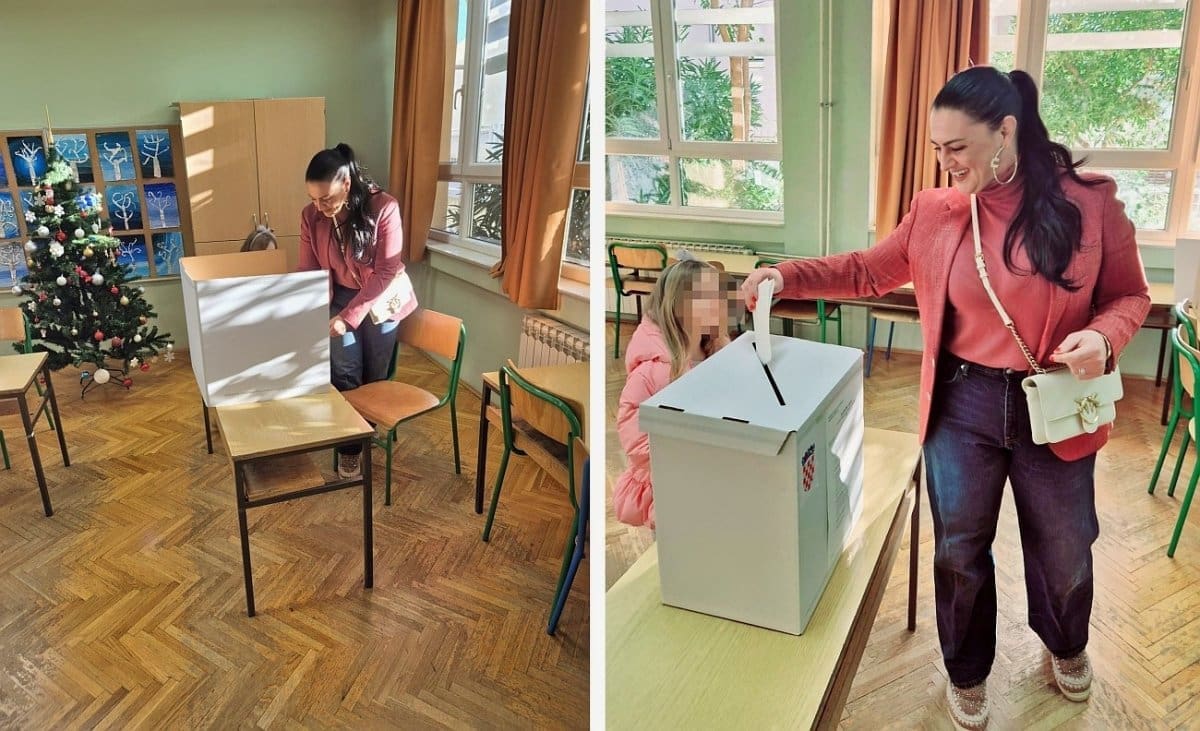 Ninčević Lesandrić glasovala u pratnji kćerkice: "Neka uči od malena..."