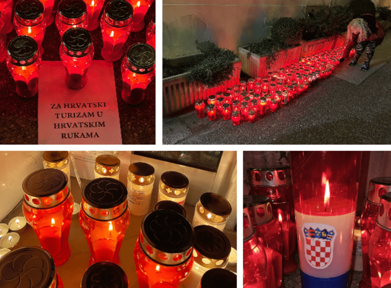 Mali iznajmljivači se digli na noge: Zapalili svijeće ispred turističke zajednice