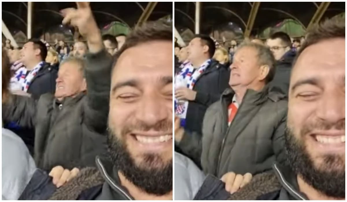 Ovaj gospodin je najžešći navijač Hajduka ikad. Dokaz je u videu