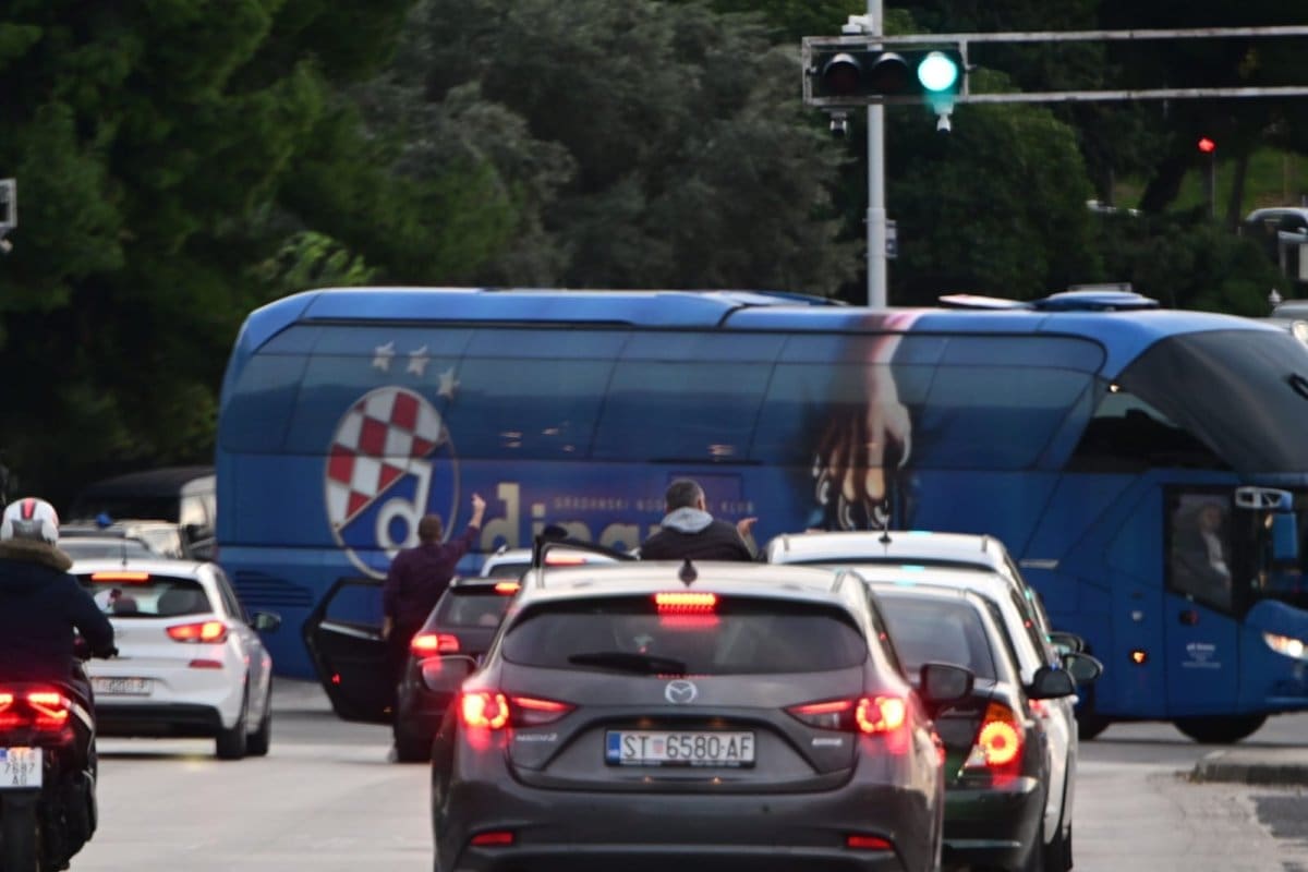 POLJUD ZAKRČEN Pogledajte prizore uoči početka derbija. Bad Blue Boysi su na Poljudu