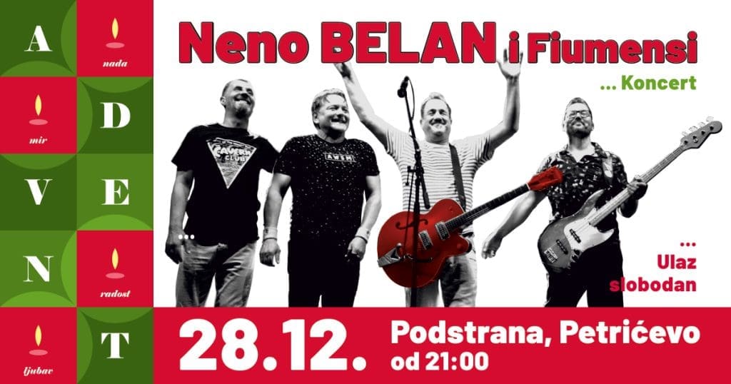 SVI U PODSTRANU Provedite nezaboravnu večer uz koncert Nene Belana i Fiumensa