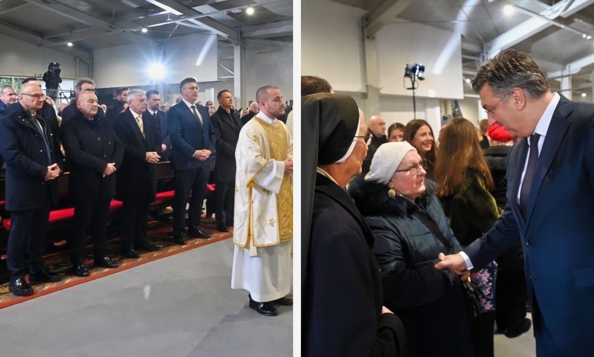 Plenković poveo članove vlade na misu pa najavio zaključavanje škola