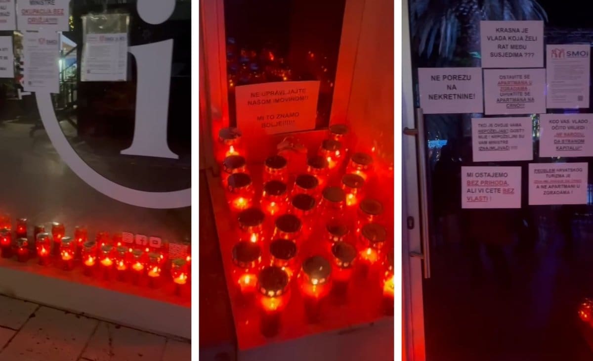 "Mi ostajemo bez prihoda, a vi ćete bez vlasti": Ovo je večeras osvanulo ispred vrata splitskog TZ-a