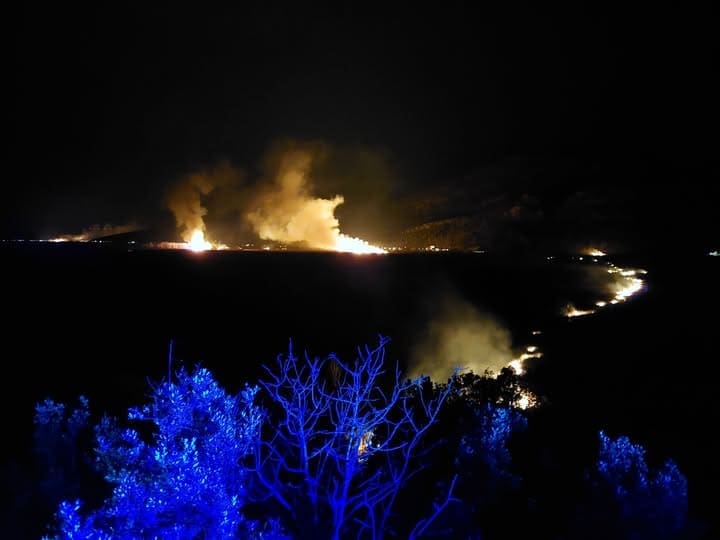 I dalje gori u delti Neretve, nestalo stotine hektara močvare. Vatrogasci se bore s vjetrom