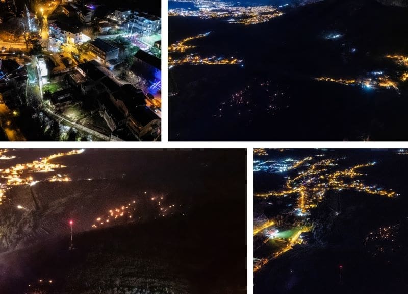 NOĆNI PRIZORI Ovako izgleda izgleda požarište u Žrnovnici, vatrogasci će dežurati cijelu noć