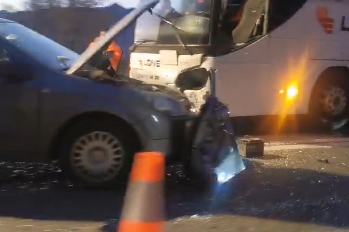 Prometna na Križicama, sudarili se autobus i auto