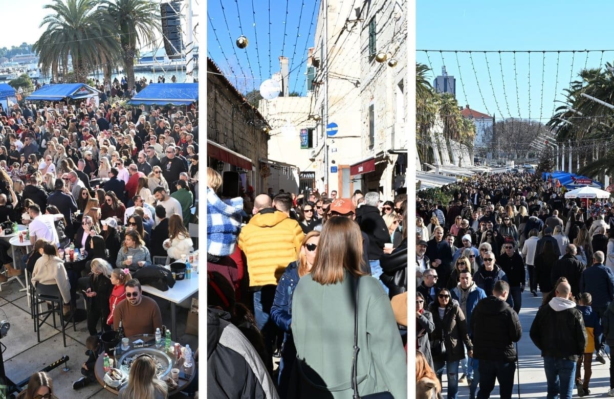 LUDILO I SHOW JE CIJELI DAN Ovako izgleda Obrov i splitska Riva. Fotografije sve otkrivaju