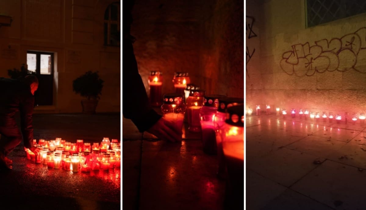 FOTO Ispred splitskih škola gore svijeće za ubijeno dijete iz Zagreba. Pogledajte slike