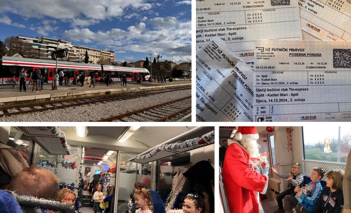 SPLIĆANI S DJECOM POHRLILI U VLAK, OSTALI RAZOČARANI "Dječji božićni vlak je čisto pranje para"
