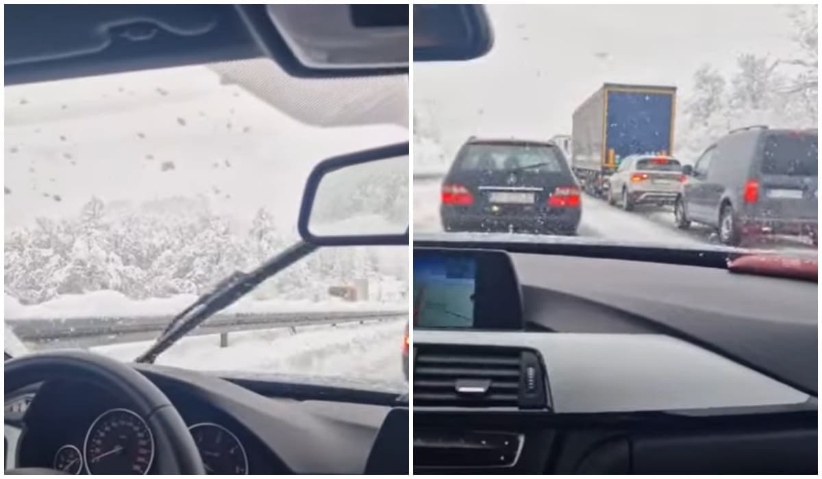 VIDEO Prometni kaos na autocesti, vozila zapela kod tunela sv. Rok