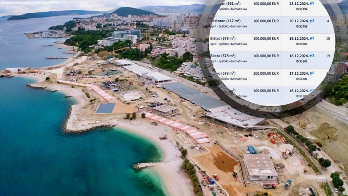 Samo jaki igrači licitiraju za restorane na žnjanskom platou, garancija 100.000 eura - pogledajte broj ponuda