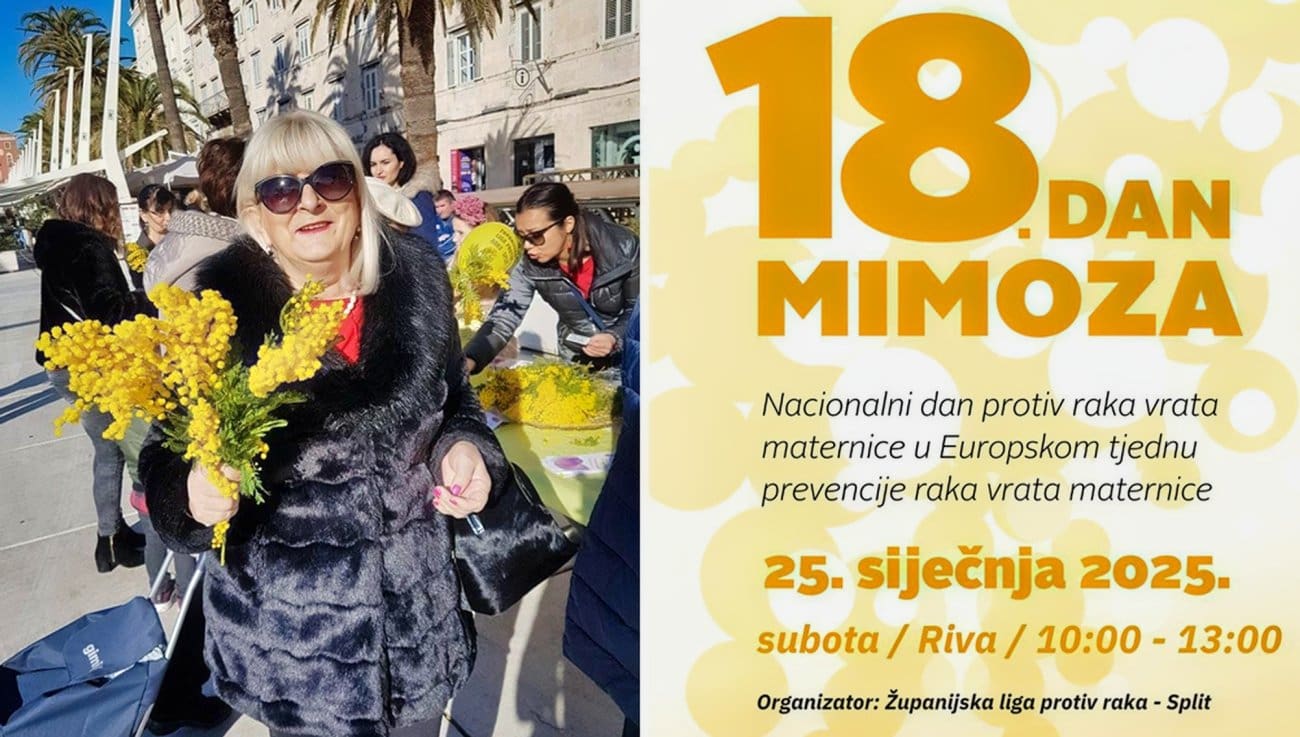 18. Dan mimoza: Nacionalni dan borbe protiv raka vrata maternice na splitskoj Rivi