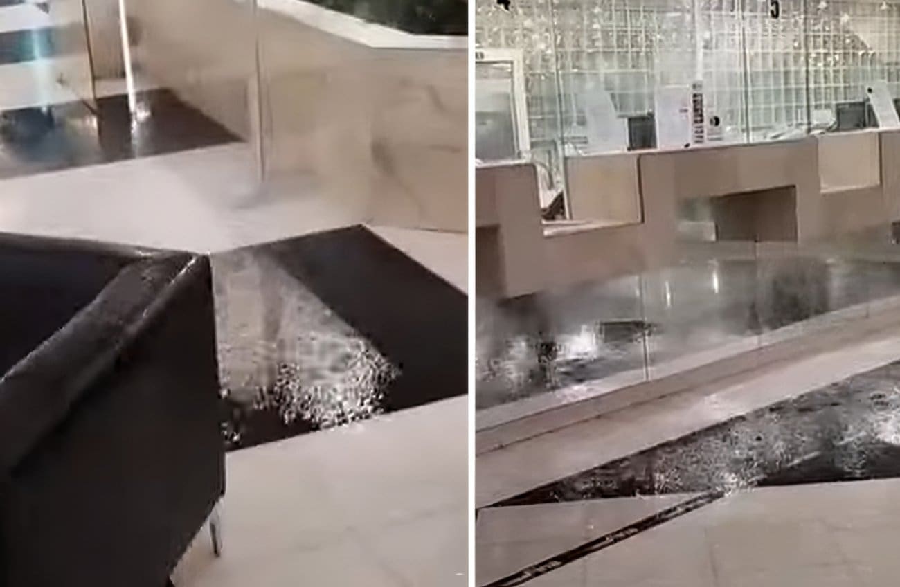 Kako je ovo moguće? Kiša pada unutar zgrade splitske Fine. Građani šokirani: "Nevjerojatan prizor" fina-split-poplava