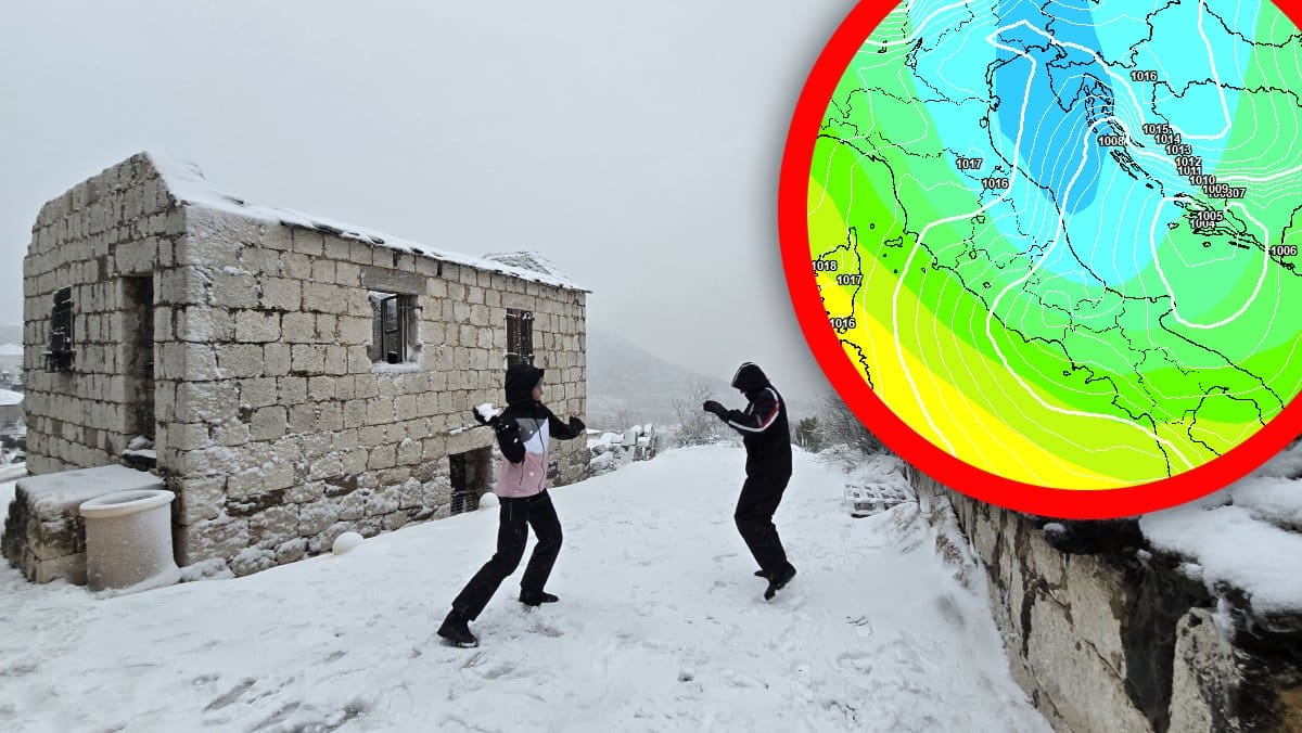 TJEDAN VELIKIH PROMJENA Prvo zamjetno zatopljenje. U petak temperaturni šok, opet će biti snijega i olujne bure