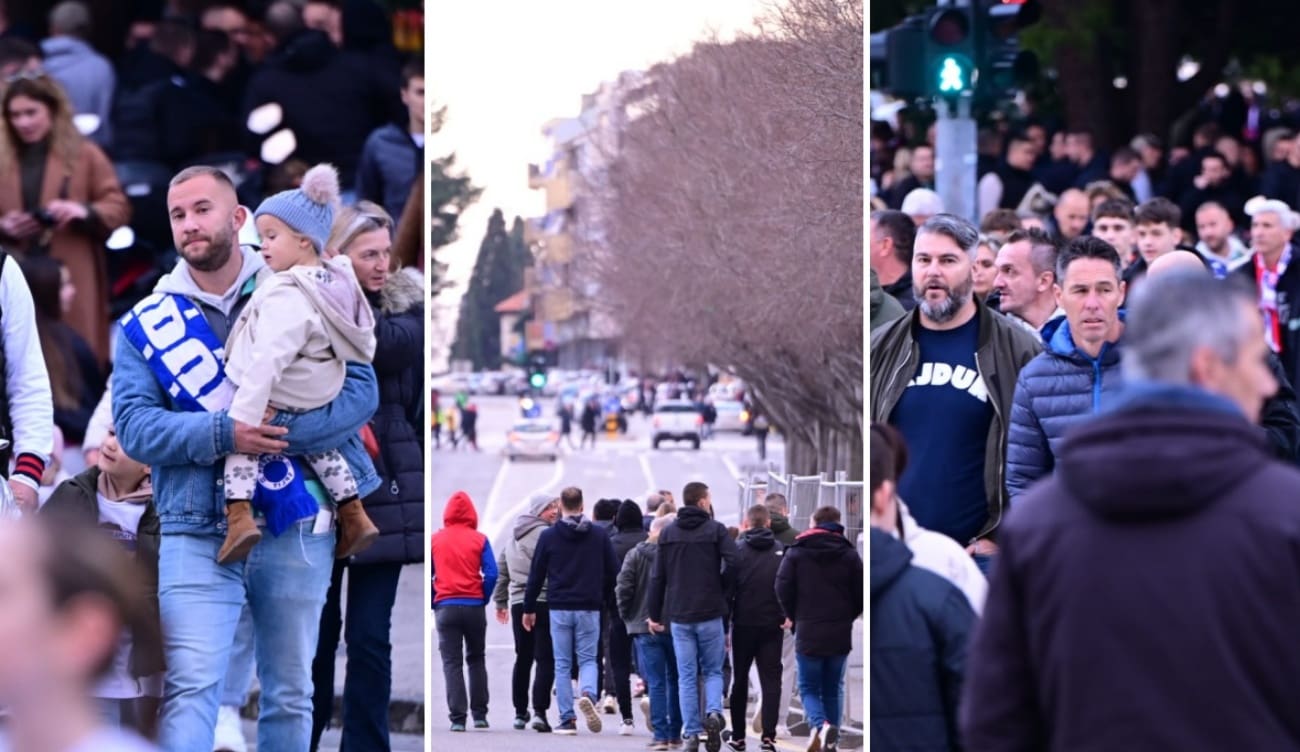 FOTO Stadion se puni: Pogledajte atmosferu s Poljuda pred utakmicu sa Slavenom