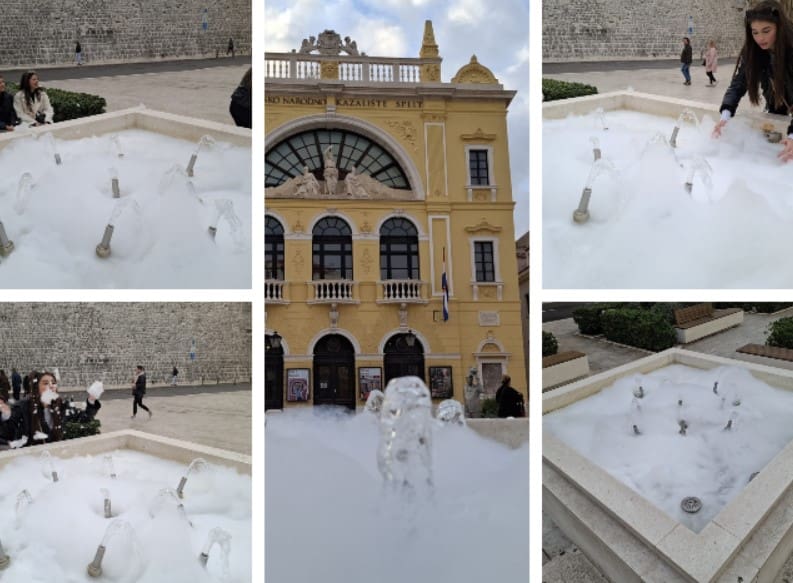 SPLIĆANI OSTALI 'PAF' 'Pjena party' ispred HNK-a. Što se događa?