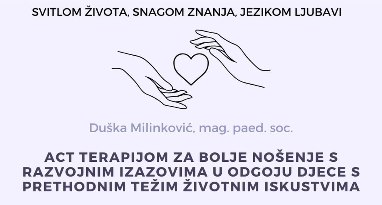 Udruga udomitelja i posvojitelja djece Tobolac organizira radionice ACT terapije