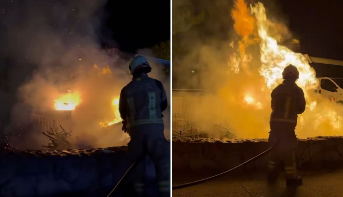 VIDEO U Splitu gorio podzemni kontejner