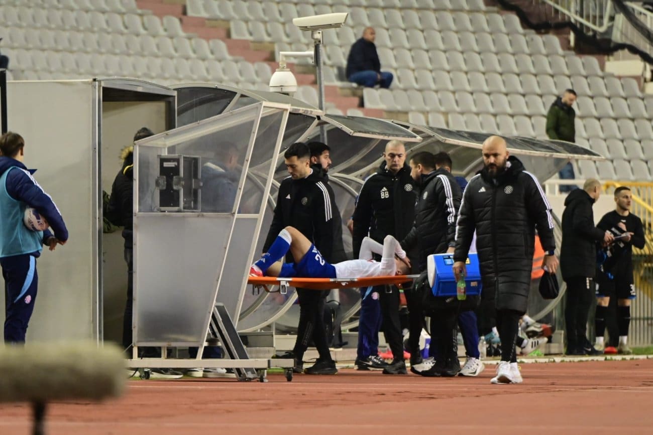 Hrgović iznesen sa terena nakon sudara glavama