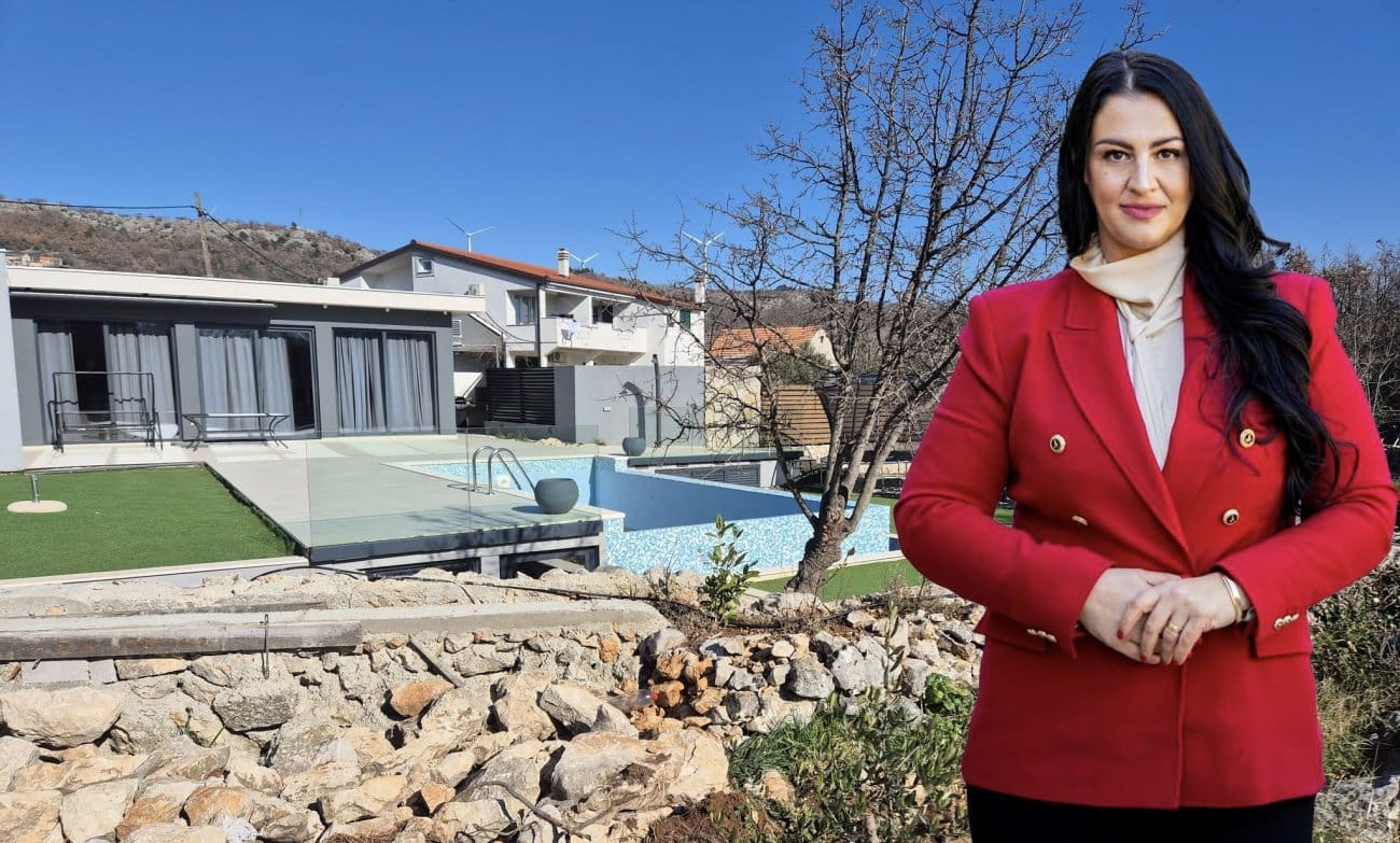 USKOK pred vratima stana Ivane Ninčević-Lesandrić, u tijeku privođenje njezina supruga?