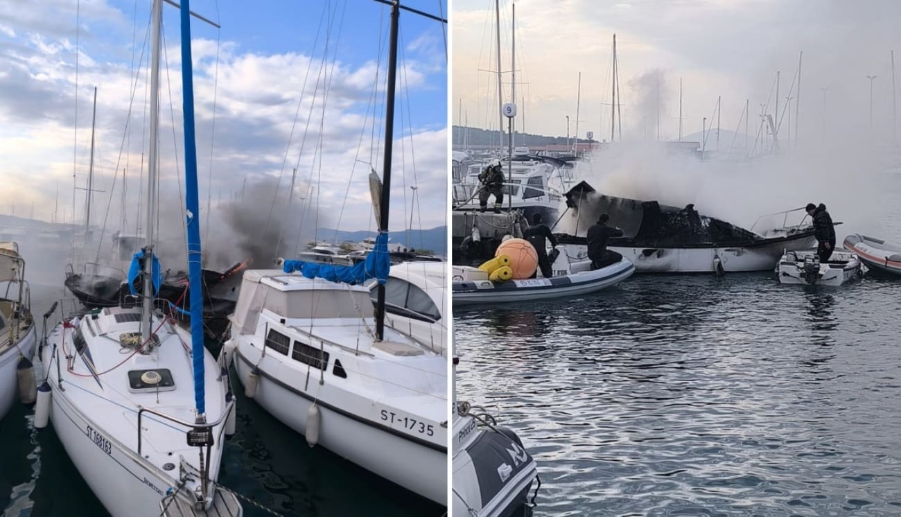 Očevidac požara iz lučice: "Vatrogasci su stigli iste sekunde i spriječili veću katastrofu"