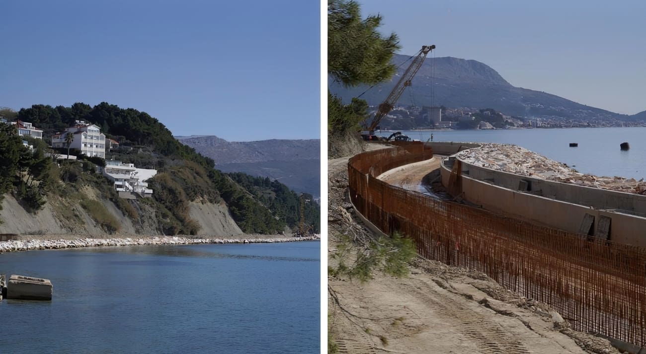 BIT ĆE TO PRAVI SPEKTAKL Šetnicom od Duilova do Stobreča šetat ćemo već u ljeto 2026. godine. Evo kako napreduju radovi