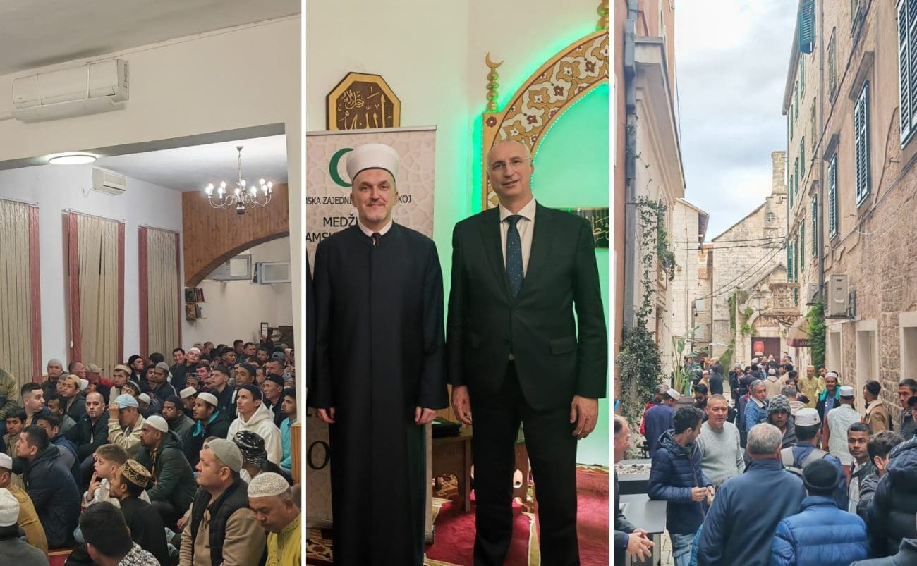 Rekordan broj vjernika proslavio Ramazanski bajram u Splitu, imam Hadžić poziva na integraciju stranih radnika