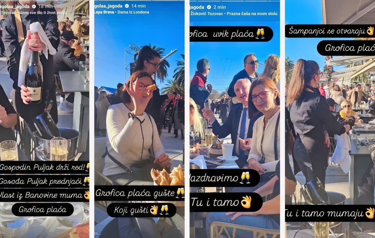 OPET RAZOTKRIVANJE "Grofica Jagoda" ne misli odustati — objavila je nove fotografije s Puljcima: "Vlast iz Banovine muma, grofica plaća"