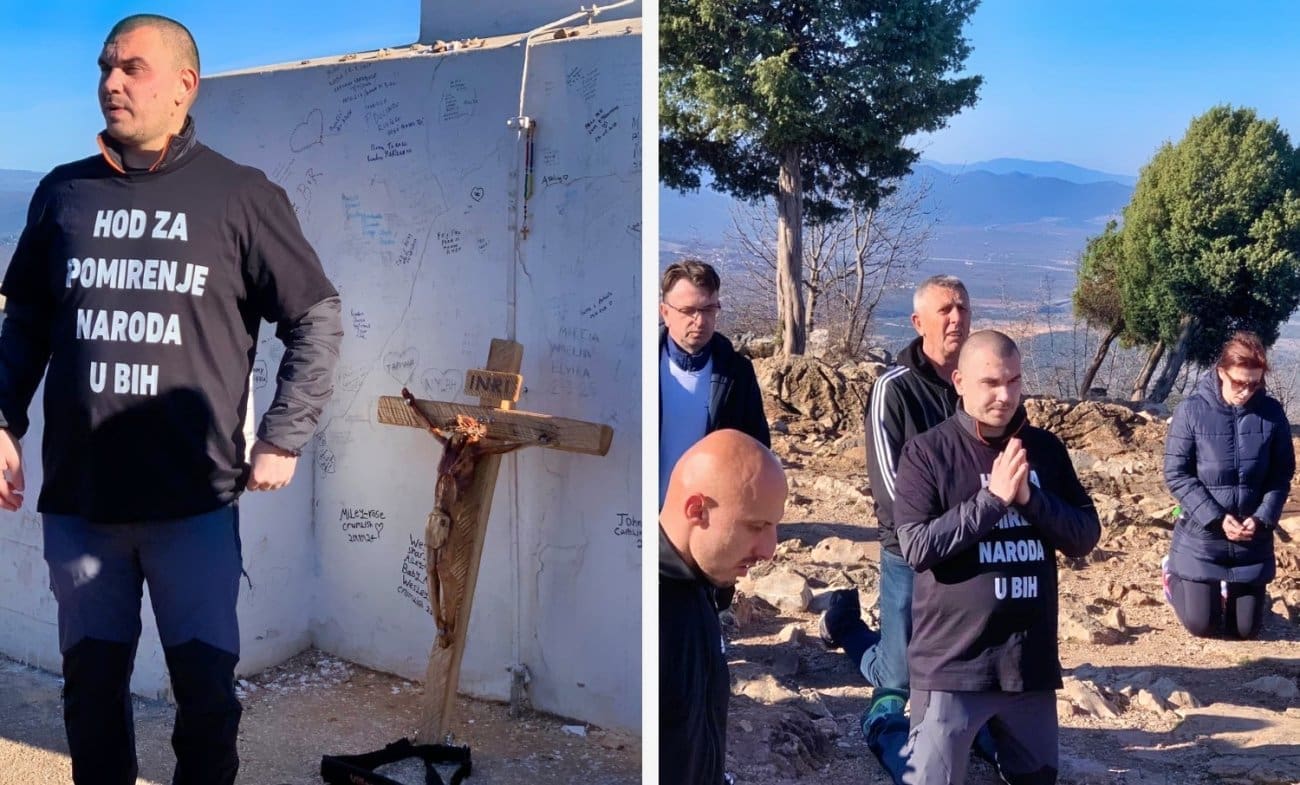 Josip Jelinić s križem na leđima krenuo na 1.000 km puta za pomirenje naroda u BiH: "Posjetit ću mjesto na kojem su stradali Bošnjaci, Srbi i Hrvati"