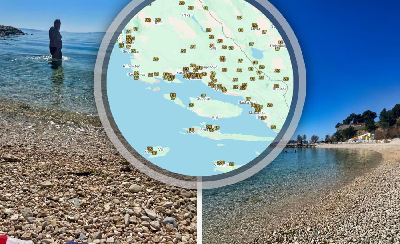 Kako ovo preživjeti? Ujutro -5, danju +21. Splićani riješili dilemu - otvorili "sezonu" kupanja iako je more 14 stupnjeva